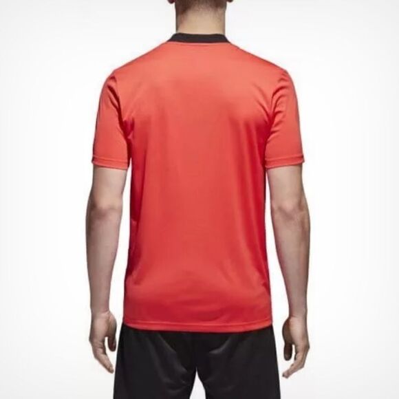 Adidas Mens Climalite Referee Jersey Short Sleeve Stripe Shirt - Picture 3 of 9